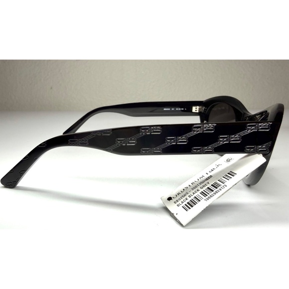 BALENCIAGA BB250S 001 BLACK GREY CAT EYE SUNGLASSES. 52 mm